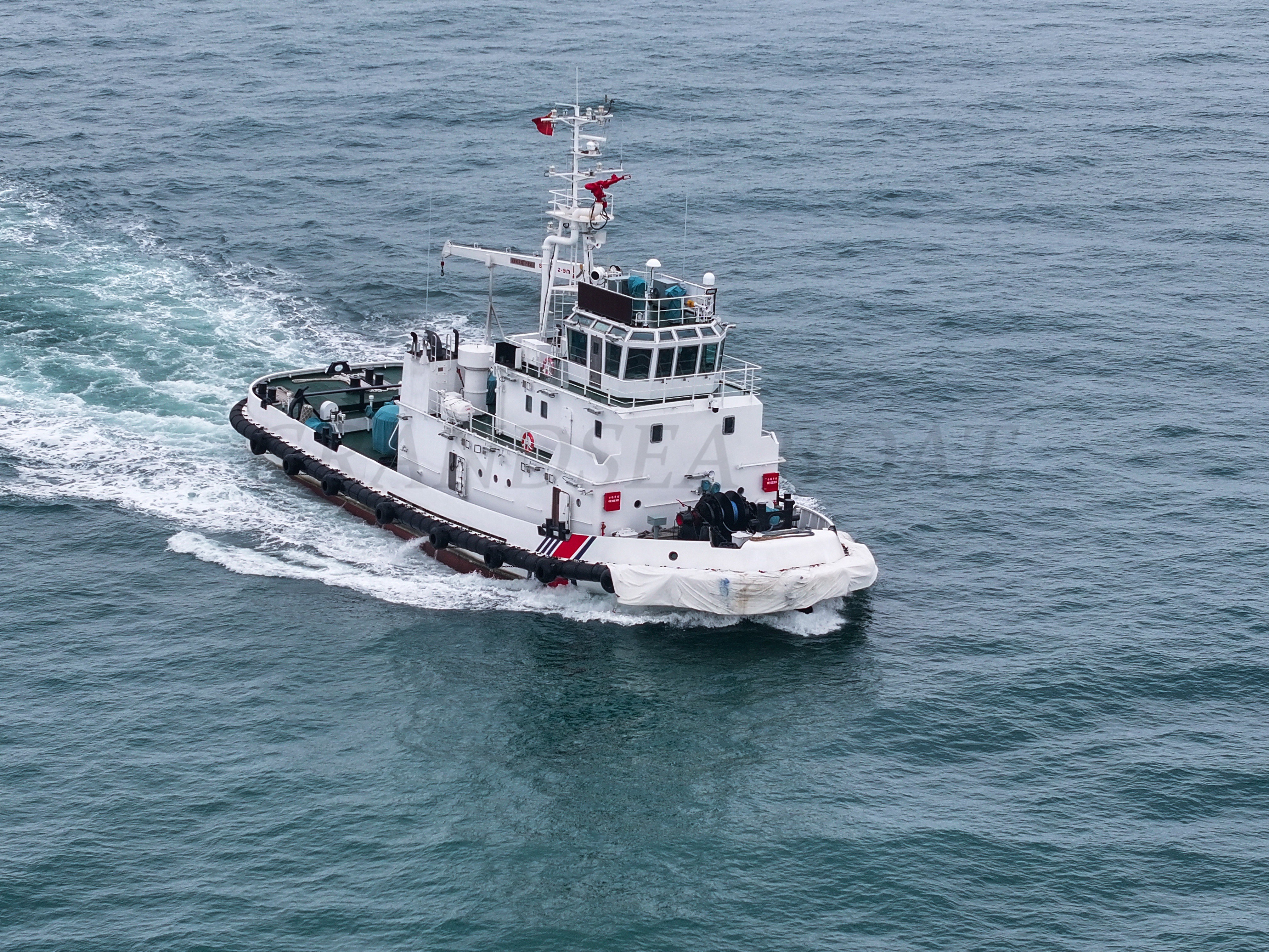 Grandsea Remorqueur de 32 m pour l'application de la loi, remorqueur d'incendie, bateau de sauvetage