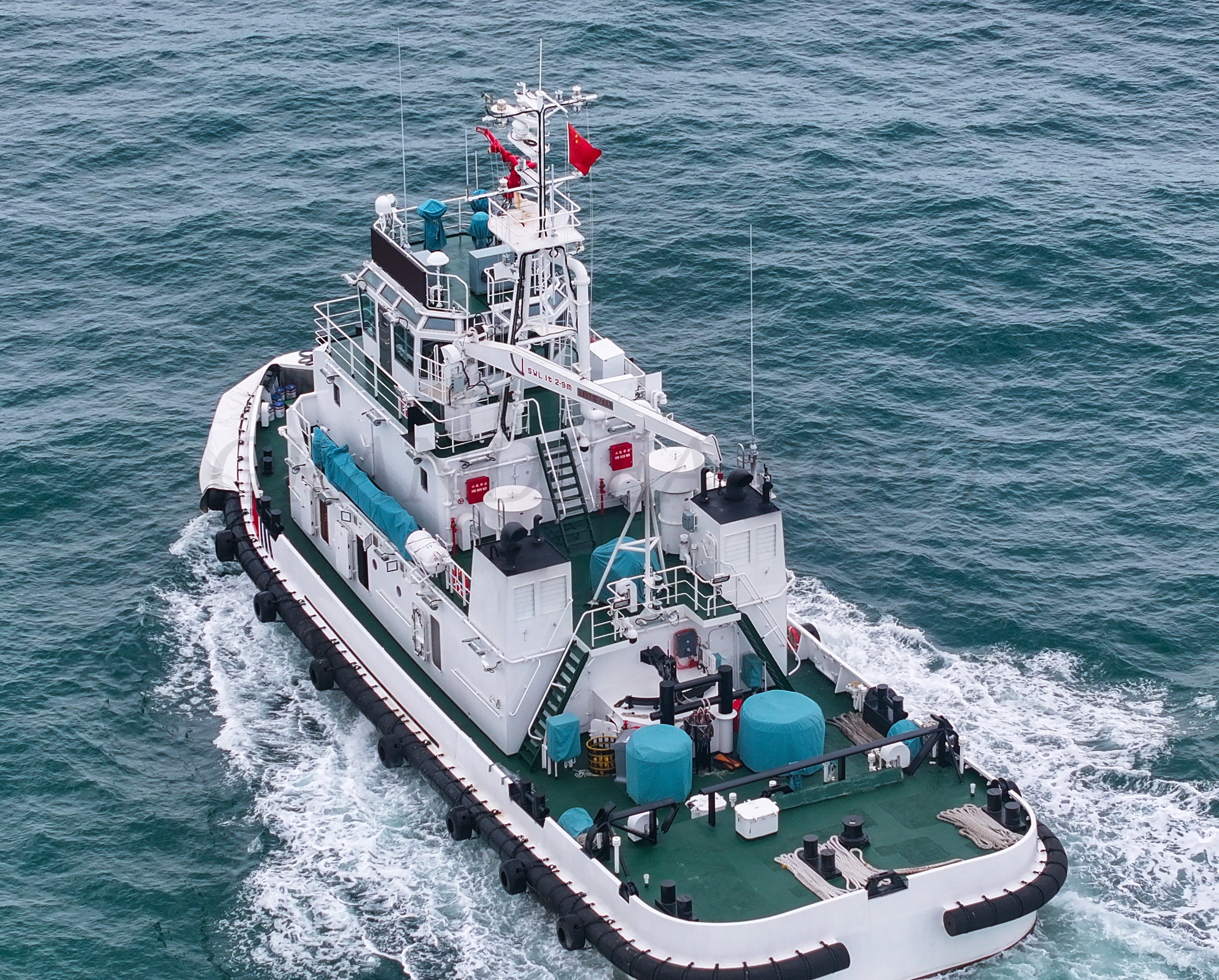 Grandsea Remorqueur de 32 m pour l'application de la loi, remorqueur d'incendie, bateau de sauvetage