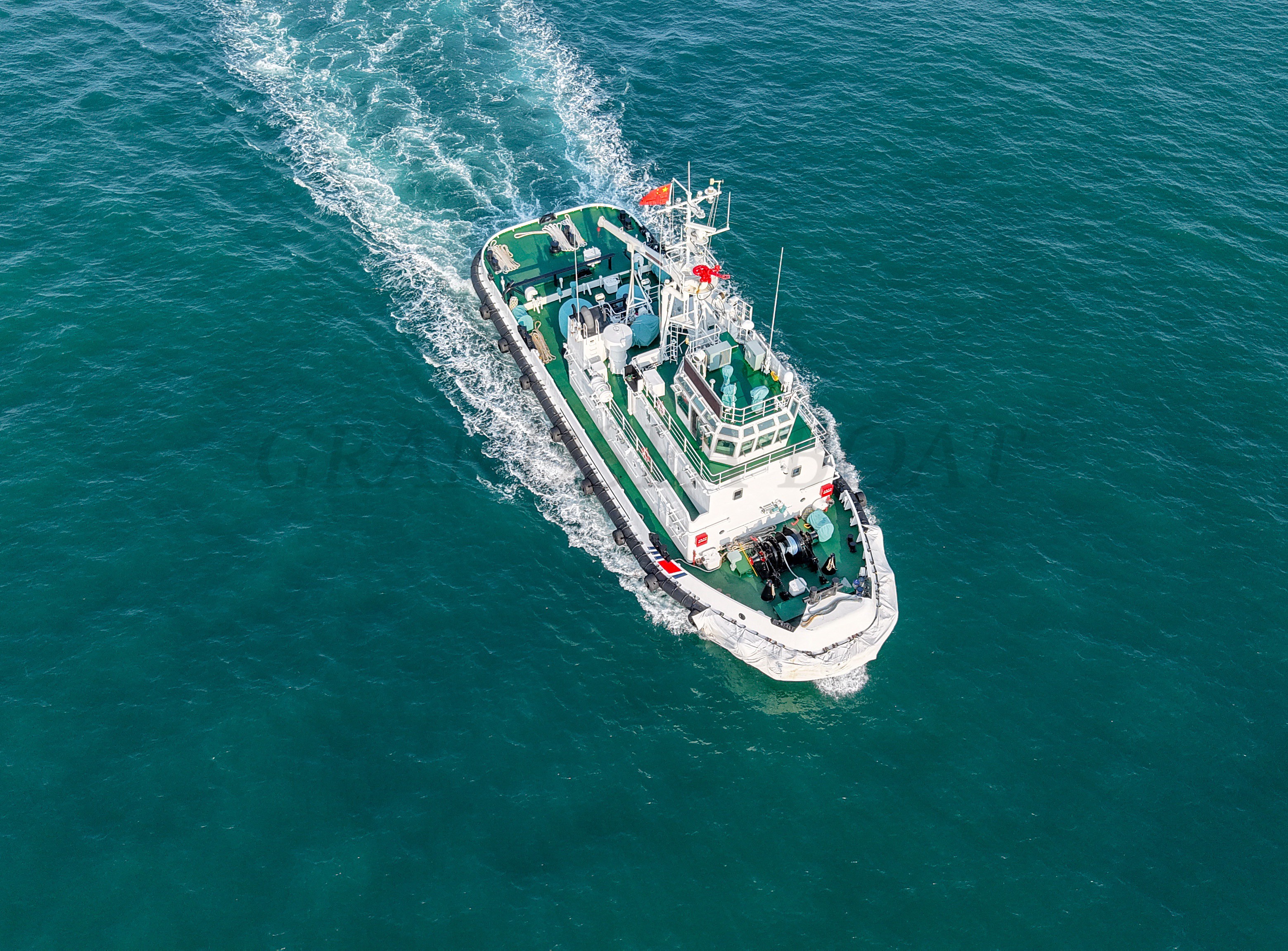 Grandsea Remorqueur de 32 m pour l'application de la loi, remorqueur d'incendie, bateau de sauvetage