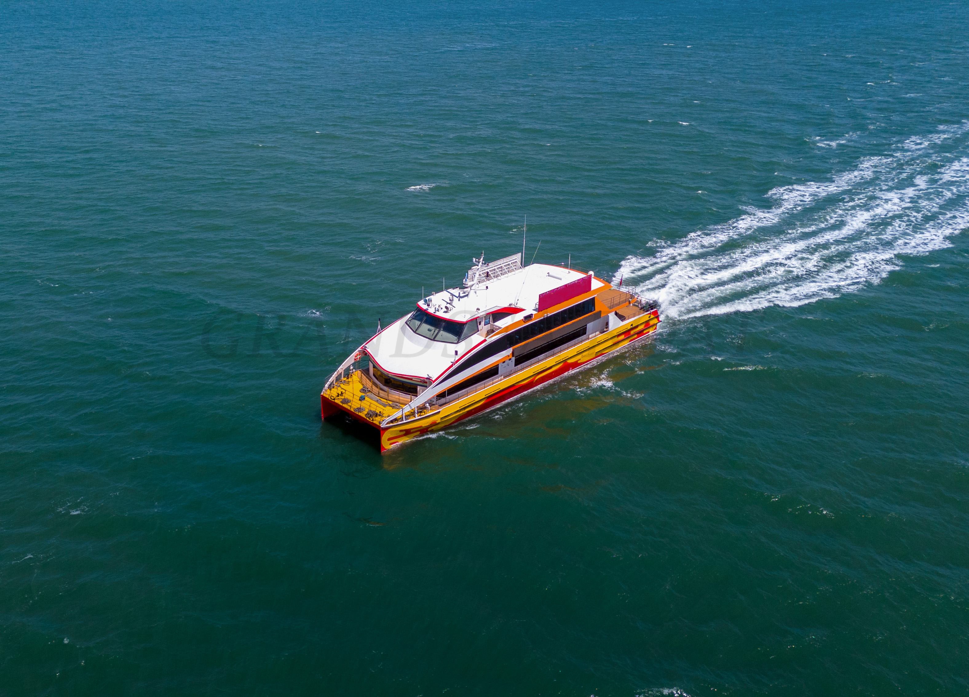 Grandsea 117 pieds catamaran commercial en aluminium, bateau à passagers, ferry à passagers à vendre