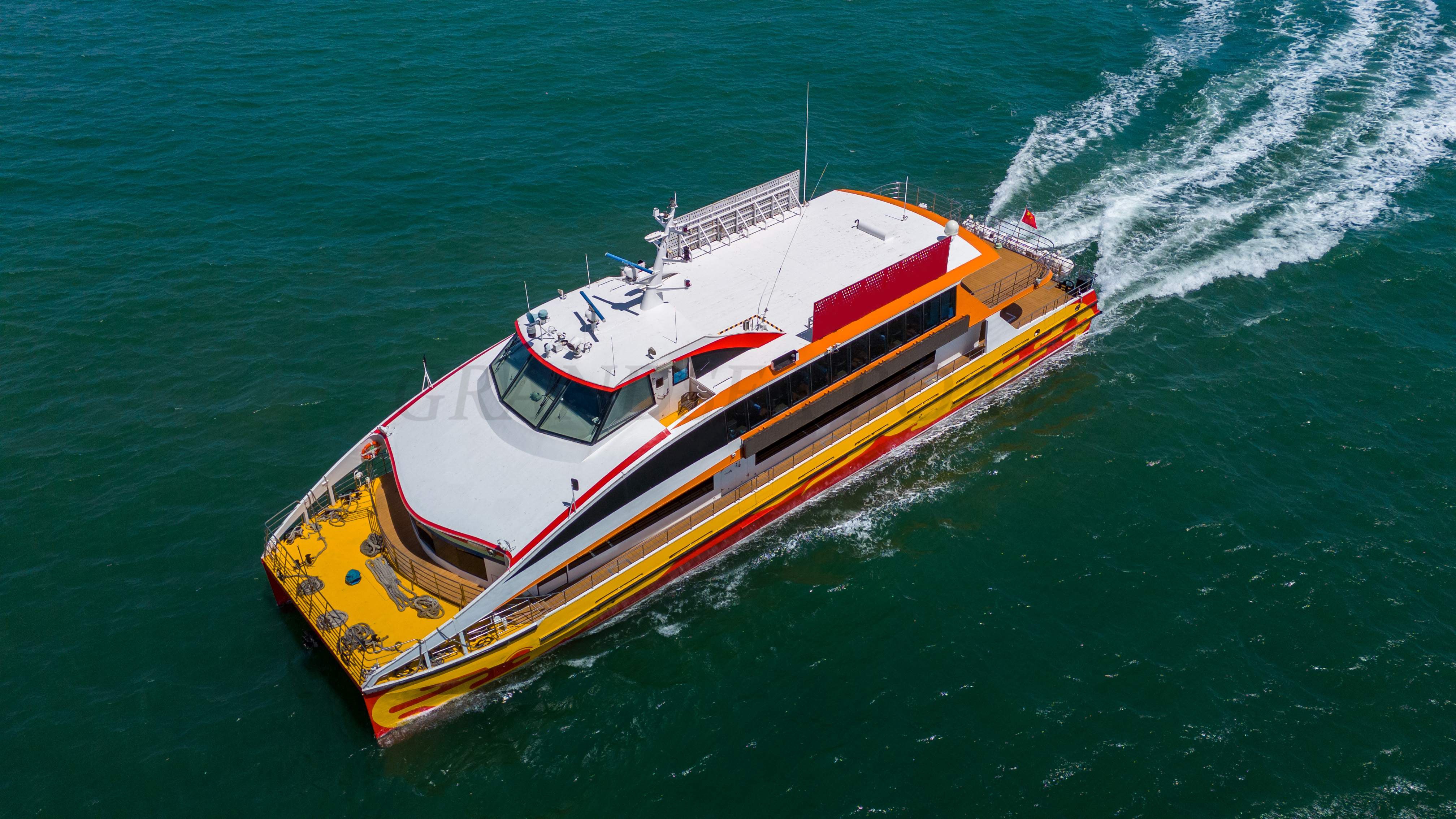Grandsea 117 pieds catamaran commercial en aluminium, bateau à passagers, ferry à passagers à vendre