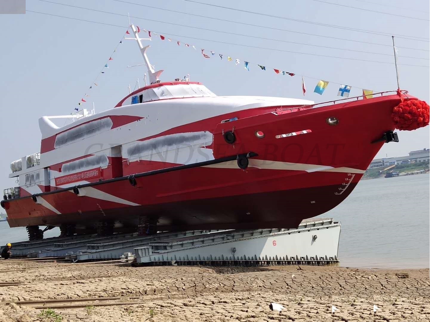 Ferry à passagers en aluminium Grandsea de 50 m, à grande vitesse, d’une capacité de 270 passagers, navire à passagers à vendre