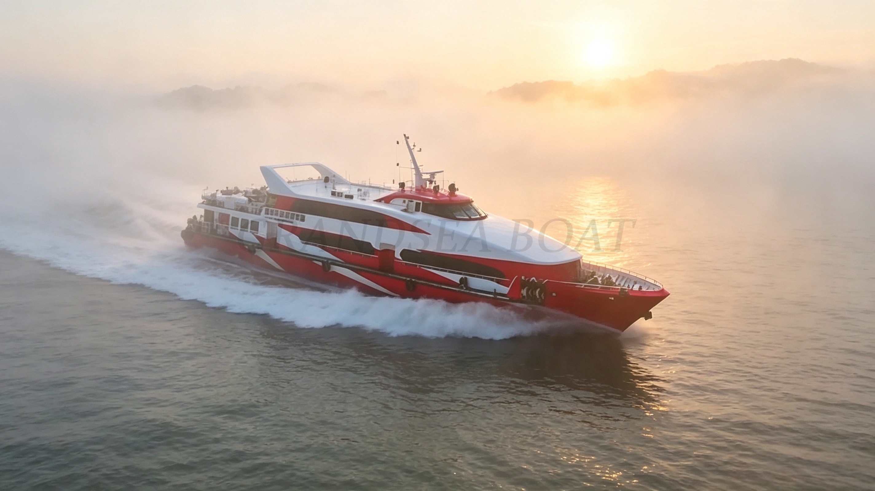 Ferry à passagers en aluminium Grandsea de 50 m, à grande vitesse, d’une capacité de 270 passagers, navire à passagers à vendre