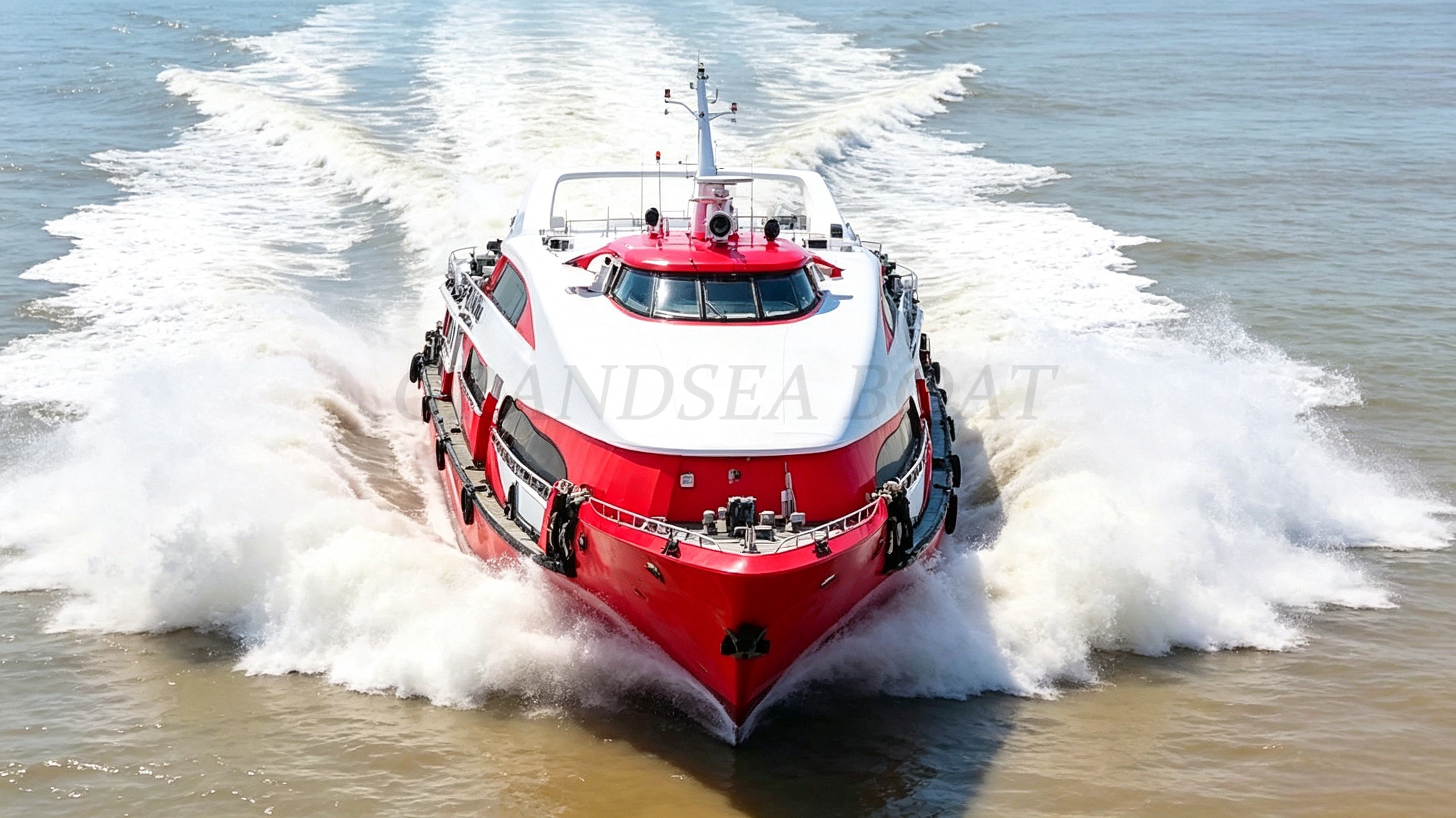 Ferry à passagers en aluminium Grandsea de 50 m, à grande vitesse, d’une capacité de 270 passagers, navire à passagers à vendre