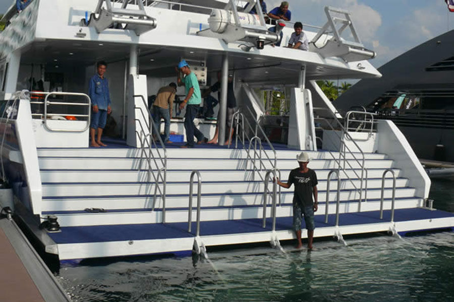 Grandsea Boat 26m Aluminium Catamaran Customize Dive Boat for Sale