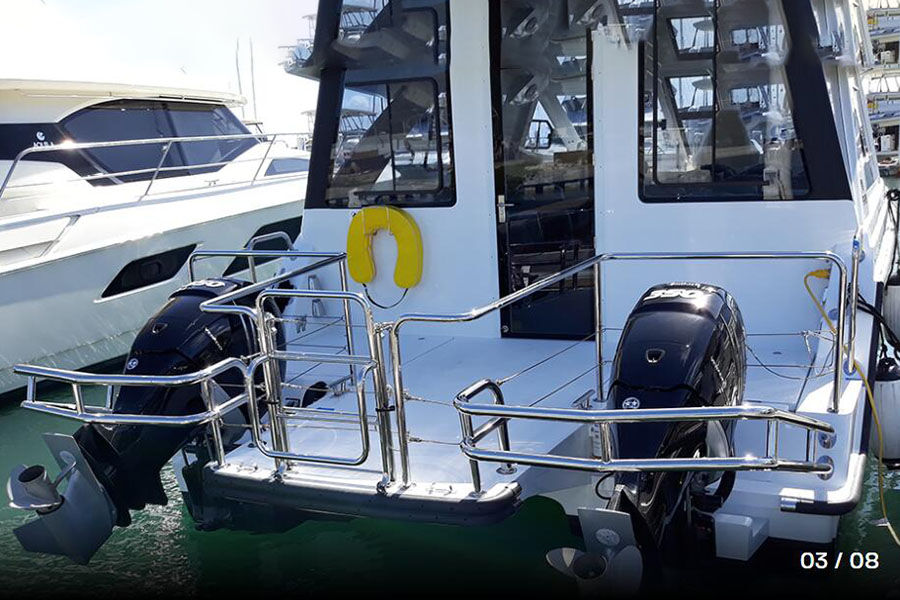 Chine Catamaran 38 pieds 30 passagers FRP Catamaran Ferry Boat à vendre