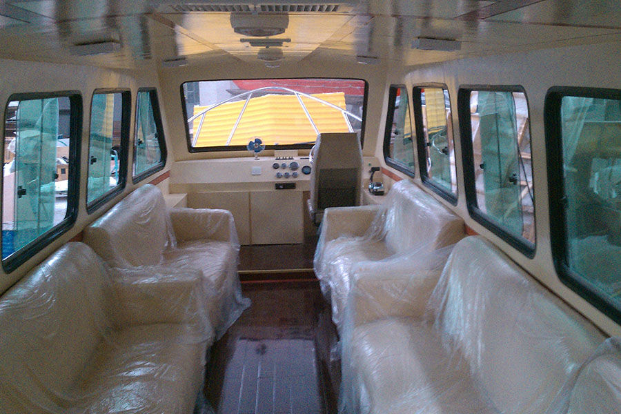 Bateaux à passagers en fibre de verre de 11,8 m pour 30 personnes avec moteurs hors-bord à vendre