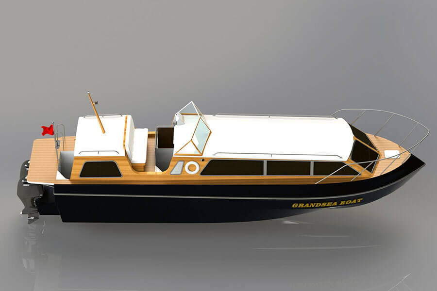 Grandsea 40 pieds en fibre de verre Naval Admirals Ceremonial Craft Boat à vendre