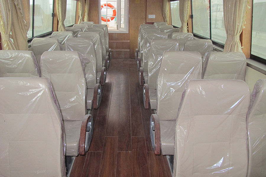 China 12.8m GRP River 26 Passenger Dinner Cruise Boat for Sale