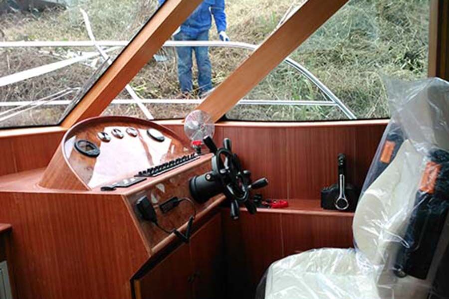 Grandsea 13.8m/32sièges en fibre de verre hors-bord Bateau à passagers de vitesse du moteur à vendre