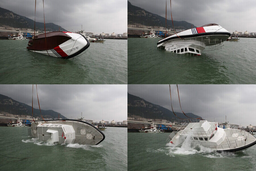 Bateau de patrouille à redressement automatique Grandsea 17m de la Garde côtière en aluminium à vendre