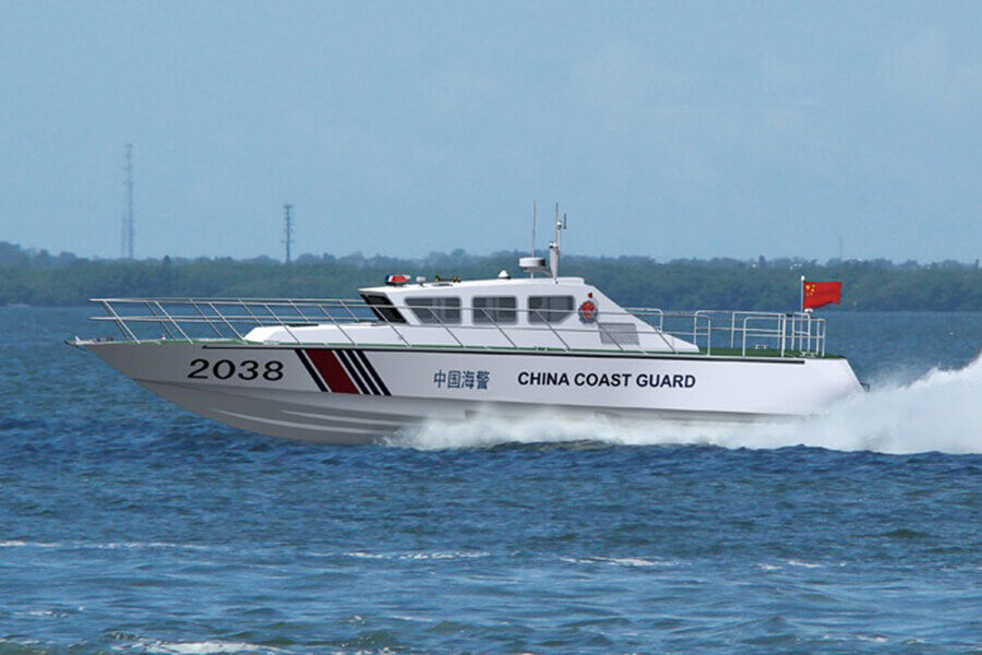 Bateau de patrouille de la Garde côtière à grande vitesse en aluminium Grandsea 21m à vendre