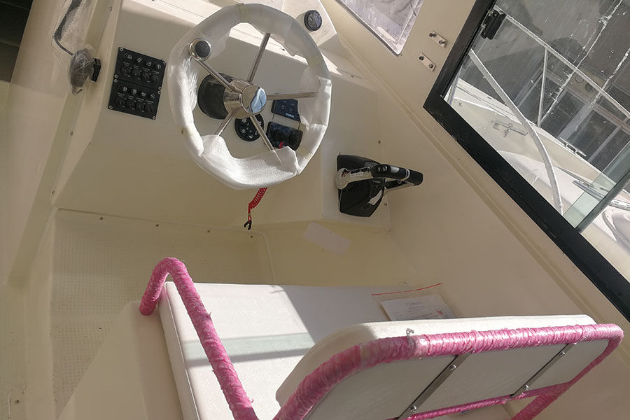 Bateau de police côtière et fluviale FRP de 38 pieds avec moteur hors-bord à vendre