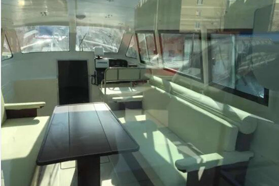 Bateau de police côtière et fluviale FRP de 38 pieds avec moteur hors-bord à vendre