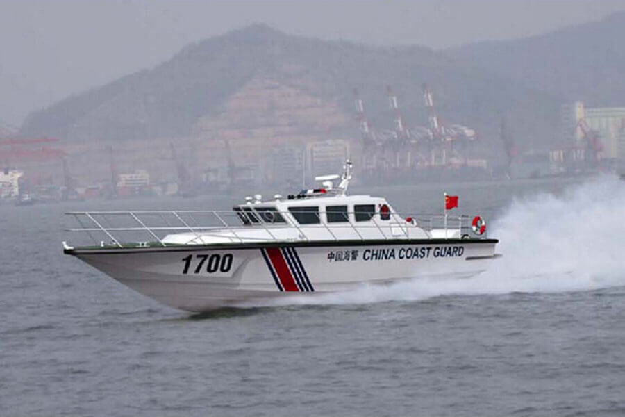 Bateau de patrouille rapide de la Garde côtière en fibre de verre de 17 m à vendre