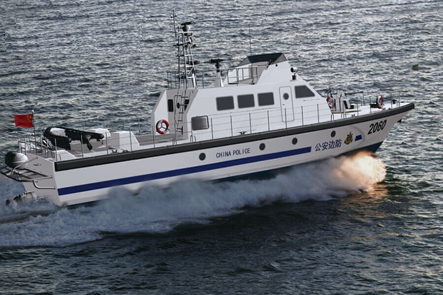 Grandsea 25m 40knots FRP Offshore Navy Mililtary Patrol Boat à vendre