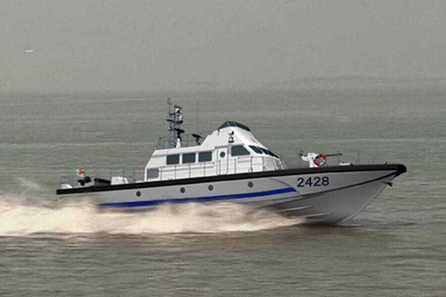 Grandsea 25m 40knots FRP Offshore Navy Mililtary Patrol Boat à vendre