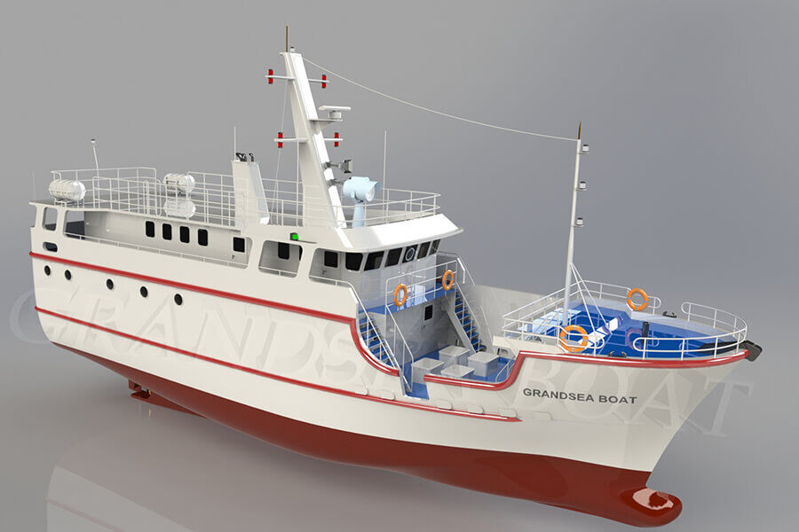 Bateau de pêche commerciale à la palangre Grandsea 26m FRP à vendre