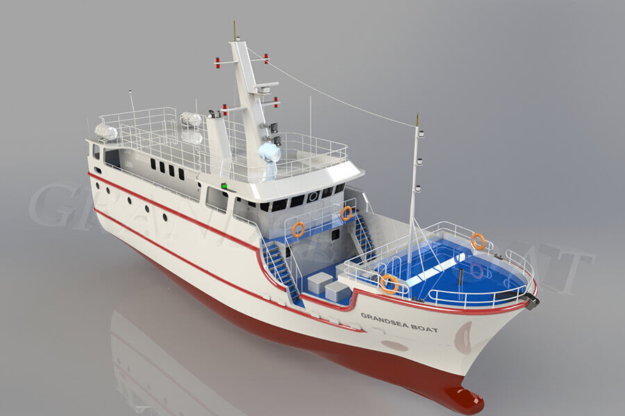 Bateau de pêche commerciale à la palangre Grandsea 26m FRP à vendre