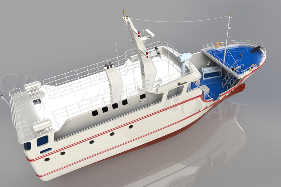 Bateau de pêche commerciale à la palangre Grandsea 26m FRP à vendre