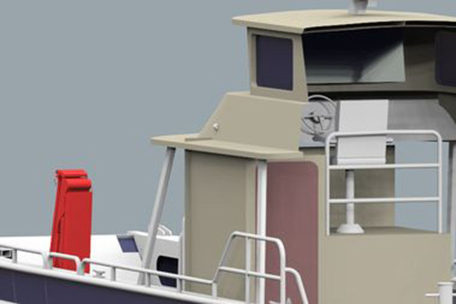 Bateau de débarquement en aluminium soudé de 11,5 m 38 pieds à vendre