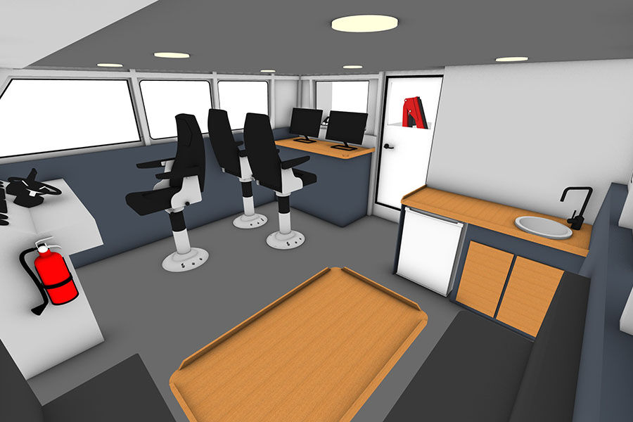 Catamaran en aluminium de 12 m et bateaux utilitaires à vendre