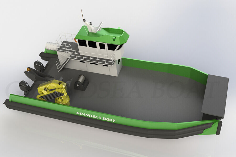 18m Aluminum Landing Craft Multi-purpose Work Barge Boat for Sale