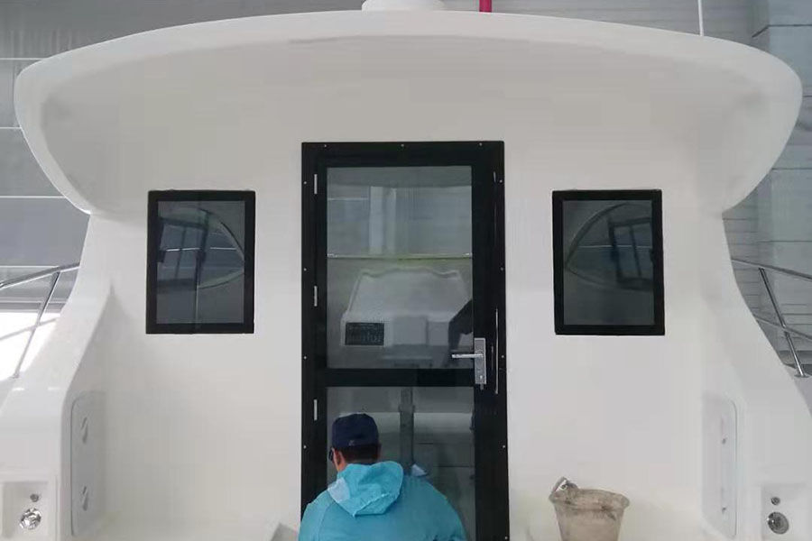 Bateau de pêche de cabine de catamaran de Fiberglss de Grandsea 35ft à vendre