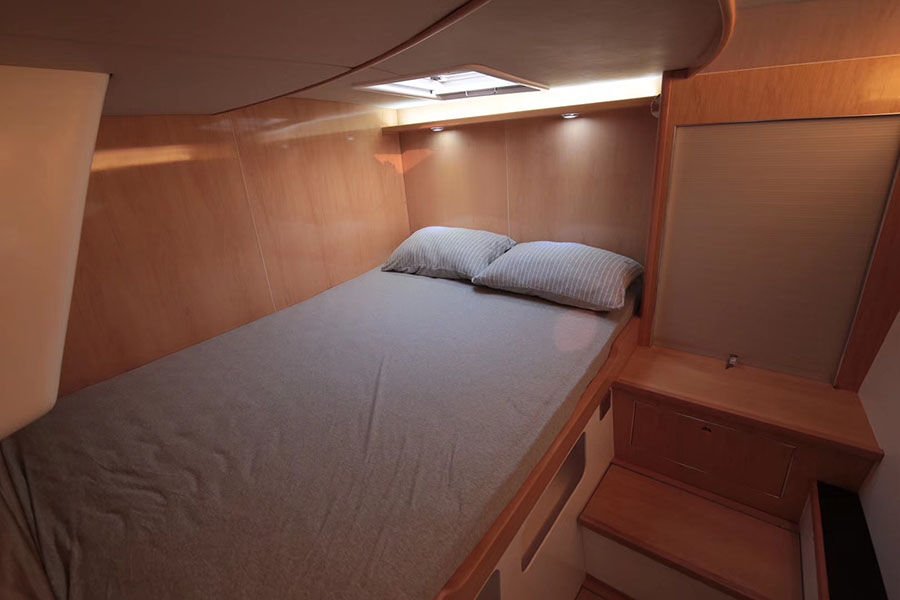 Catamaran en fibre de verre de 38 pieds, maison de conception lagon, yacht à moteur à vendre