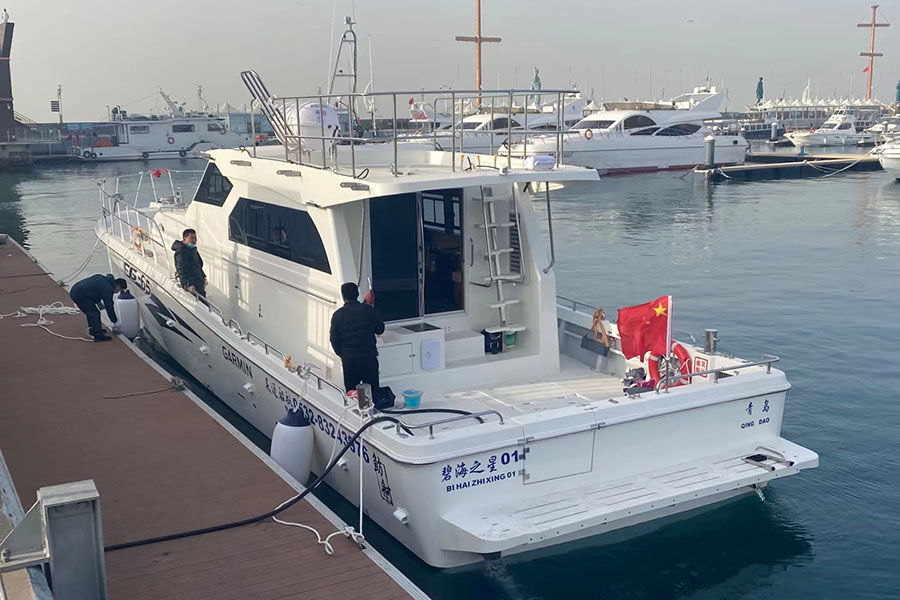 Grandsea 19m Bateau de pêche professionnel en cabine de haute mer en fibre de verre à vendre