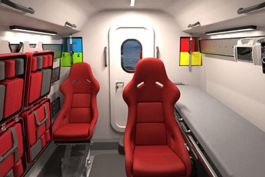 Grandsea  38ft FRP Rescue And Ambulance Boat for Sale