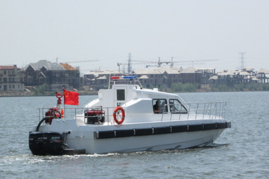 Grandsea 40-41ft FRP Fast Fire Rescue Boat avec moteur hors-bord à vendre