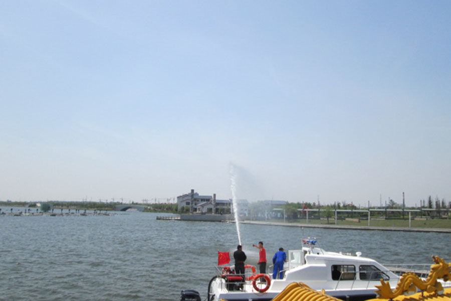 Grandsea 40-41ft FRP Fast Fire Rescue Boat avec moteur hors-bord à vendre