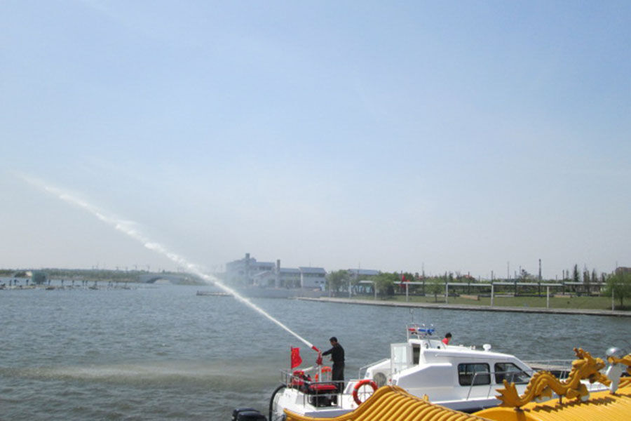 Grandsea 40-41ft FRP Fast Fire Rescue Boat avec moteur hors-bord à vendre