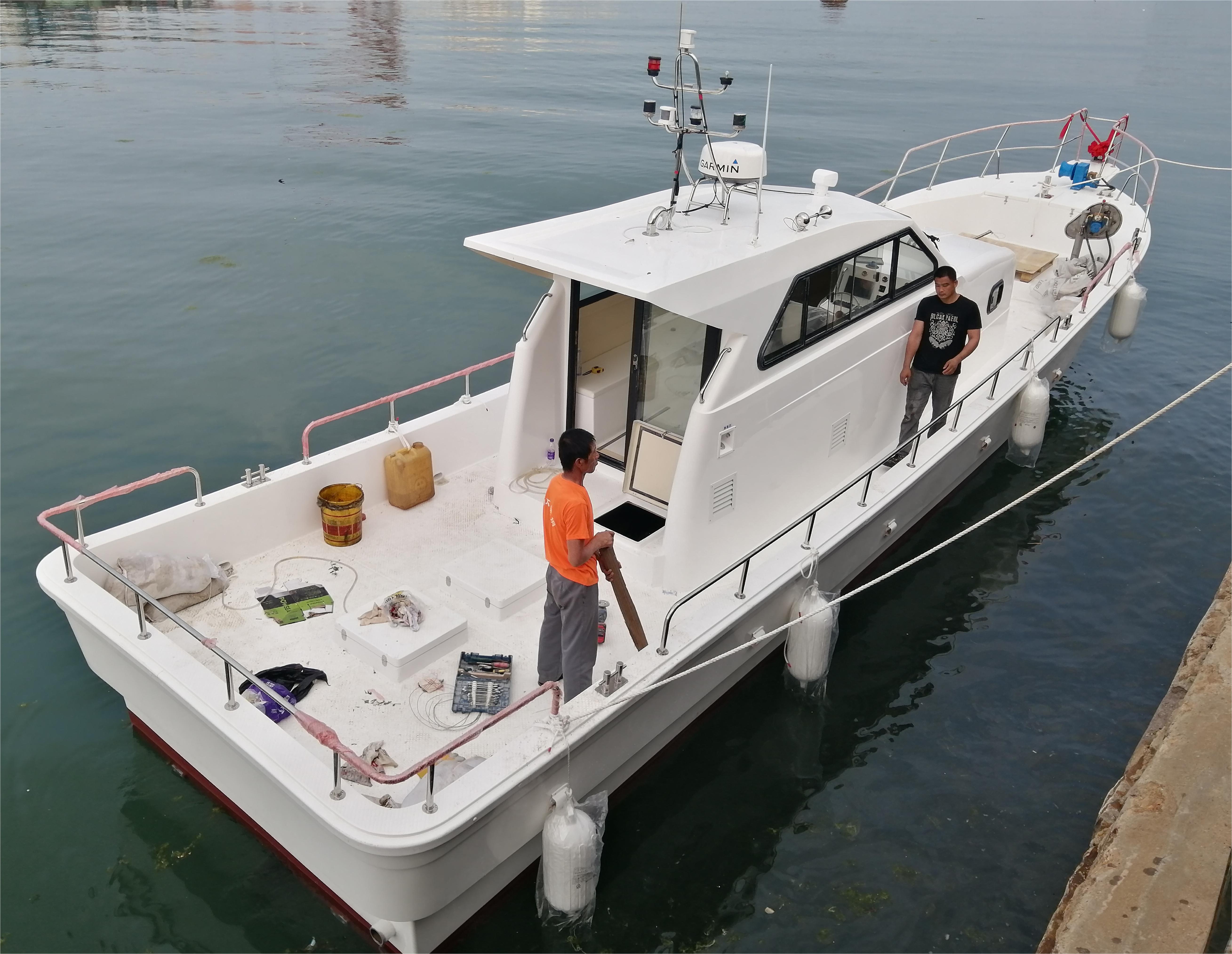 Bateau de pêche de plaisance et de pêche à la palangre Grandsea 14m en fibre de verre à vendre