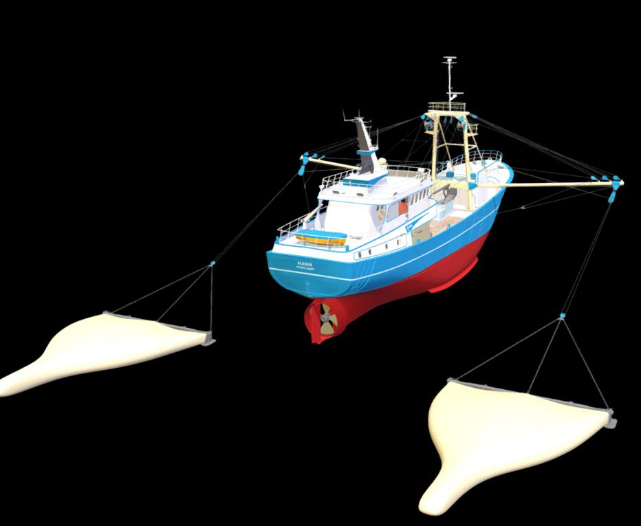 Navire de pêche de chalutier de paire de poutre latérale de chalutier d'outrigger d'océan de Grandsea 32m à vendre