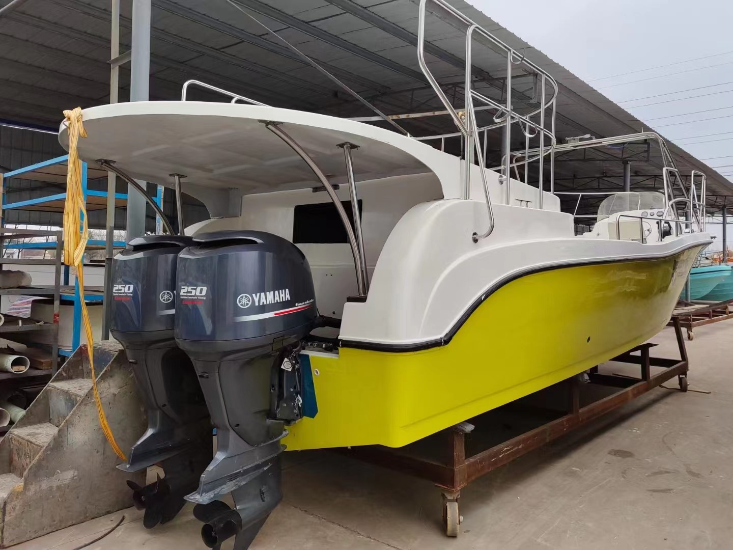 Grandsea 10.7m en fibre de verre matériel vitesse plate-forme parachute ascensionnel bateau deux personnes à vendre