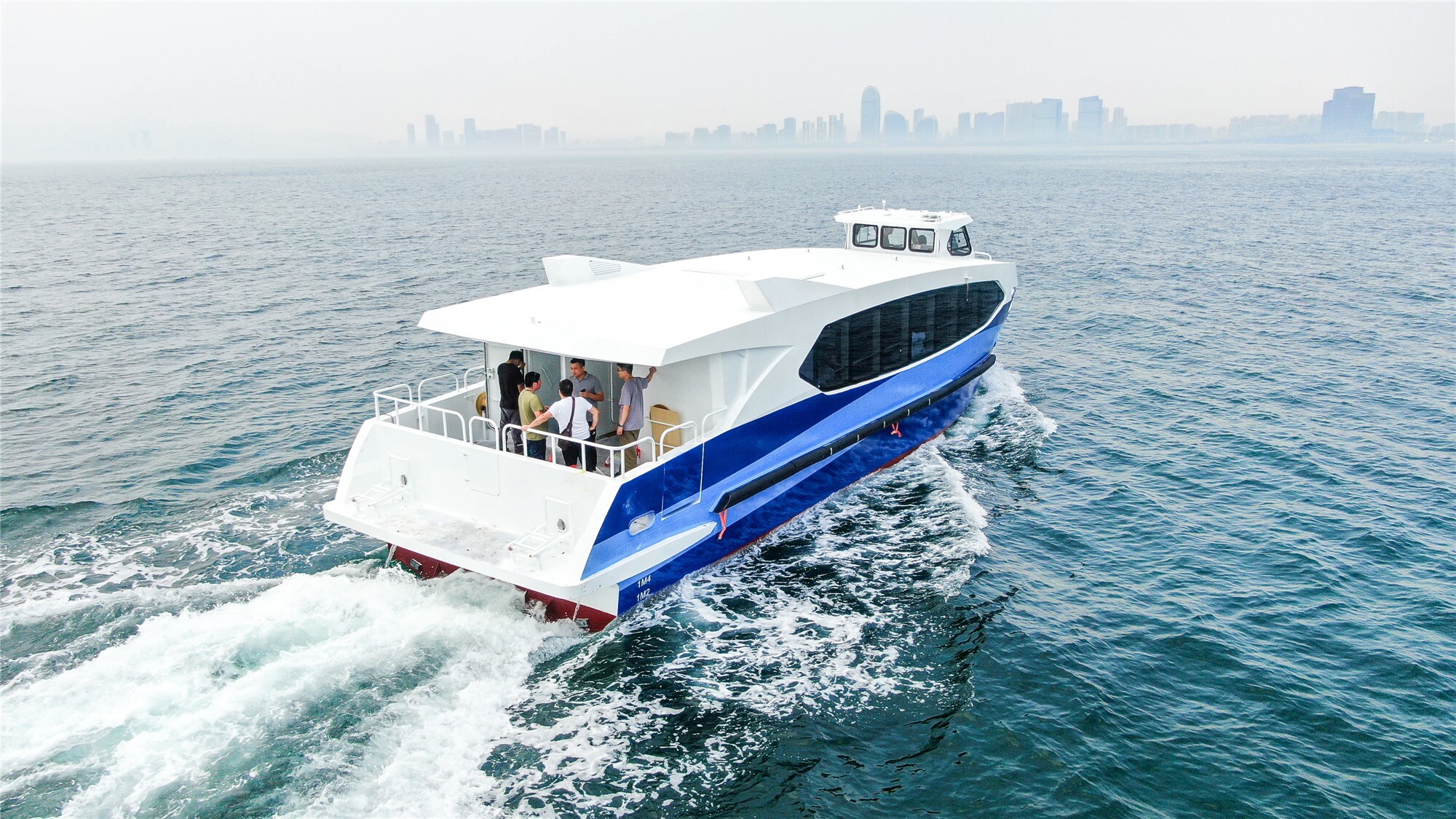 Grandsea 18,8m Casco de aluminio 96 personas Diesel Intraborda Mar Costero Mar Barco de pasajeros de alta velocidad en venta