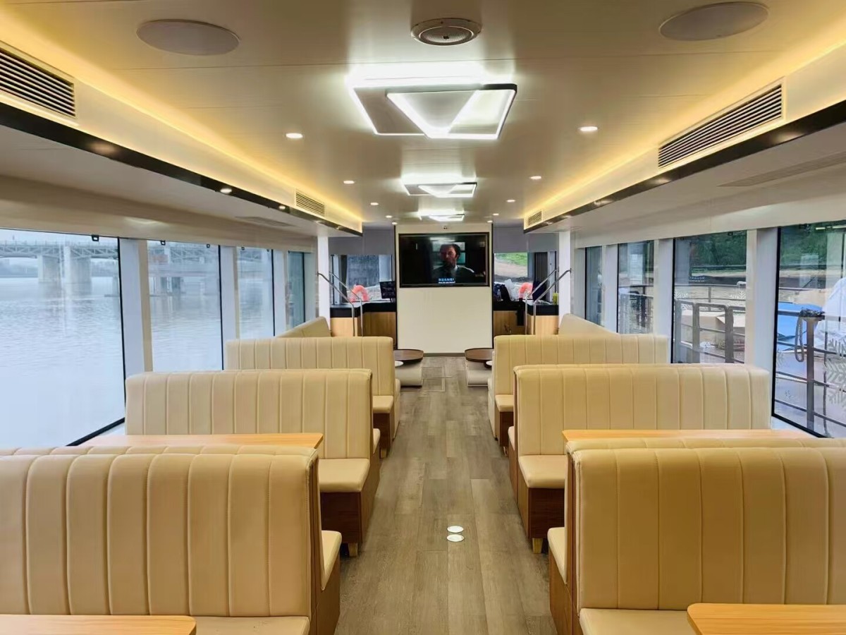 Grandsea 22m Doble Decker Catamarán Cena Crucero Sightseeing Water Taxi Bus Ferry Boat para la venta