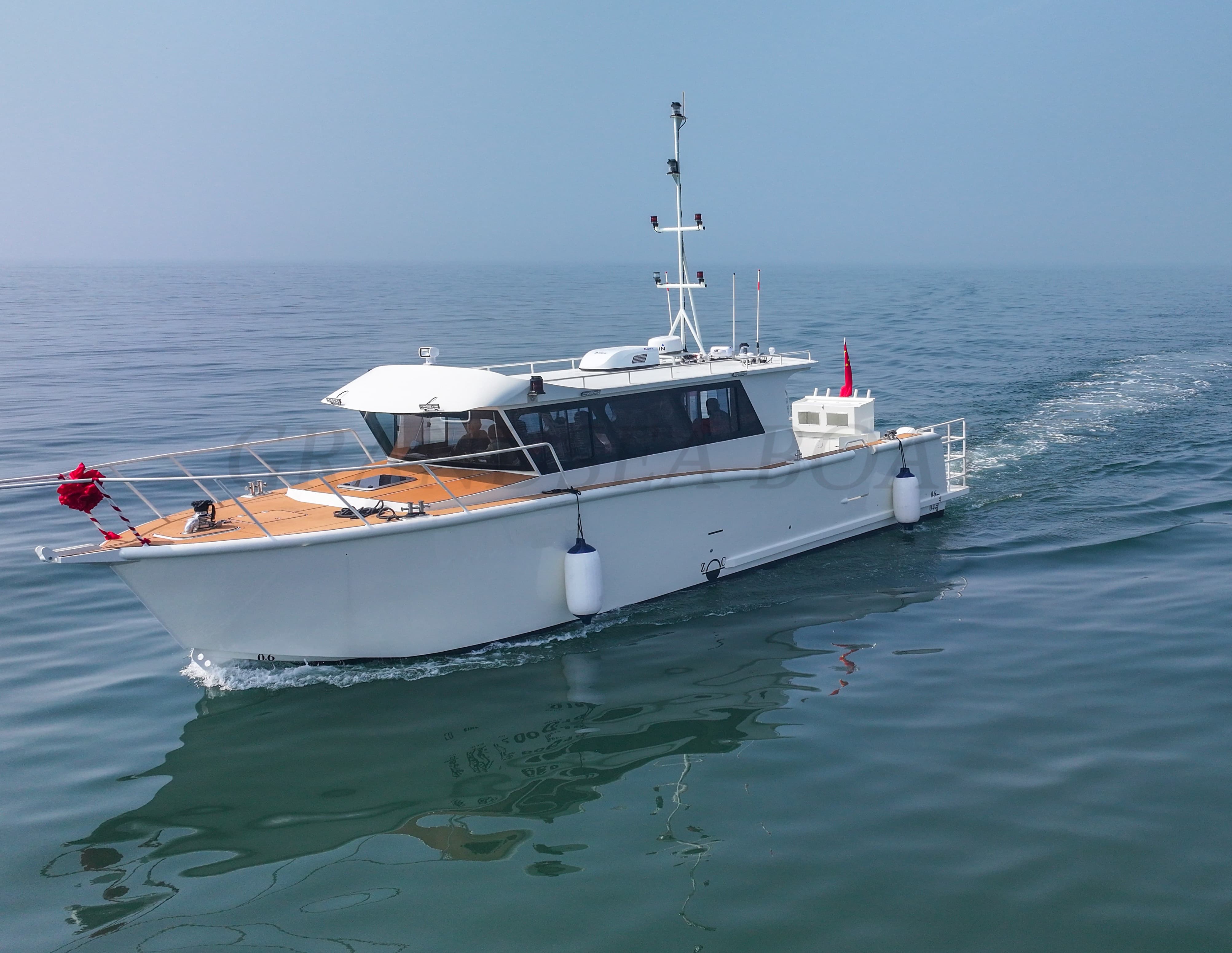 Grandsea 14.53m Barco de pesca de recreo de aluminio Best con cabina completa Cruiser Sport Walk Around Fishing Boat en venta