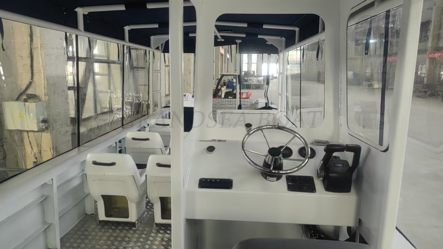 Grandsea lancha auxiliar de aluminio de 31 pies para 12 personas, lancha de pasajeros en venta