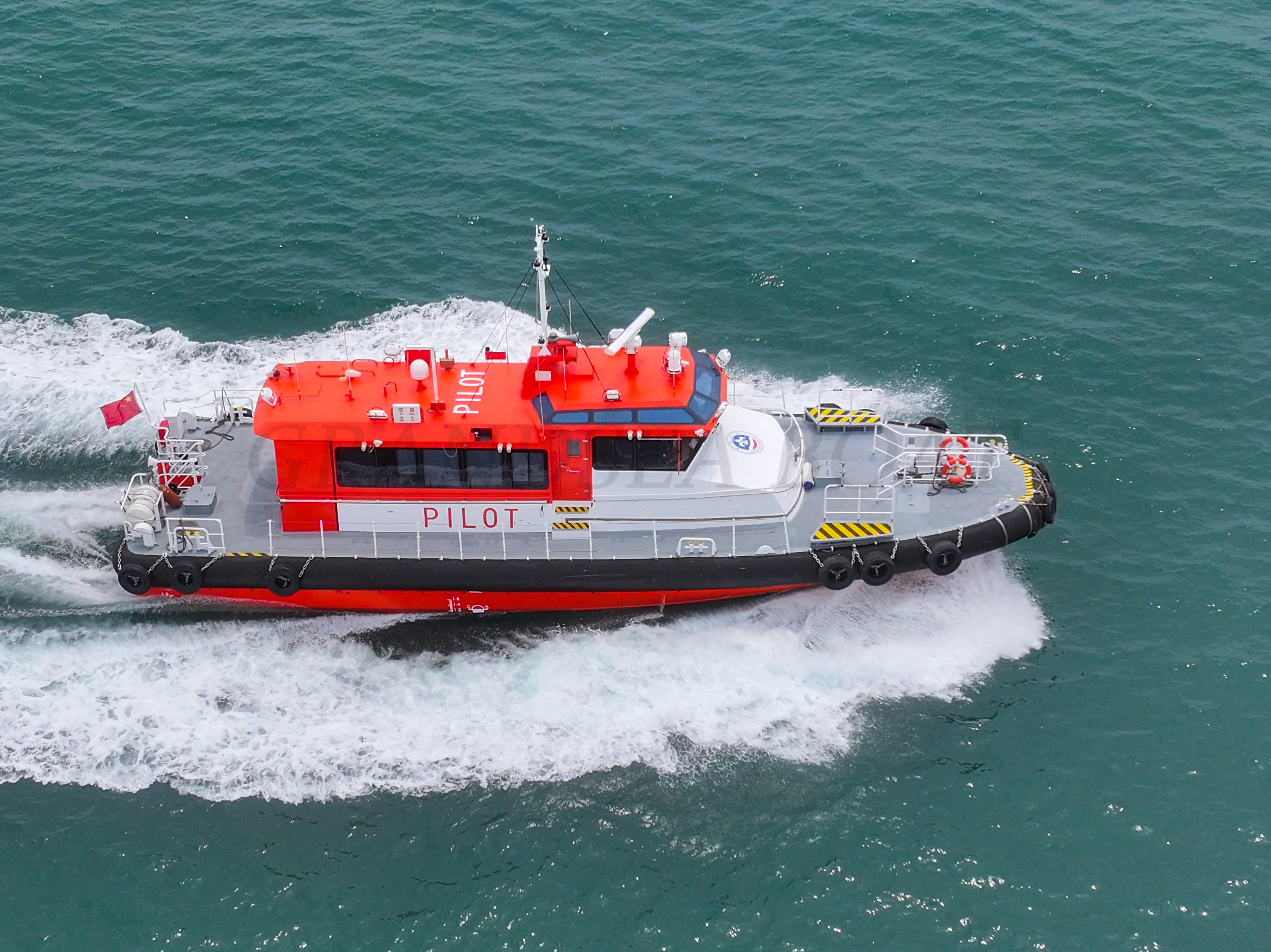 Embarcación de prácticos de aluminio Grandsea de 21.9m, buque patrullero en venta para uso en mar agitado