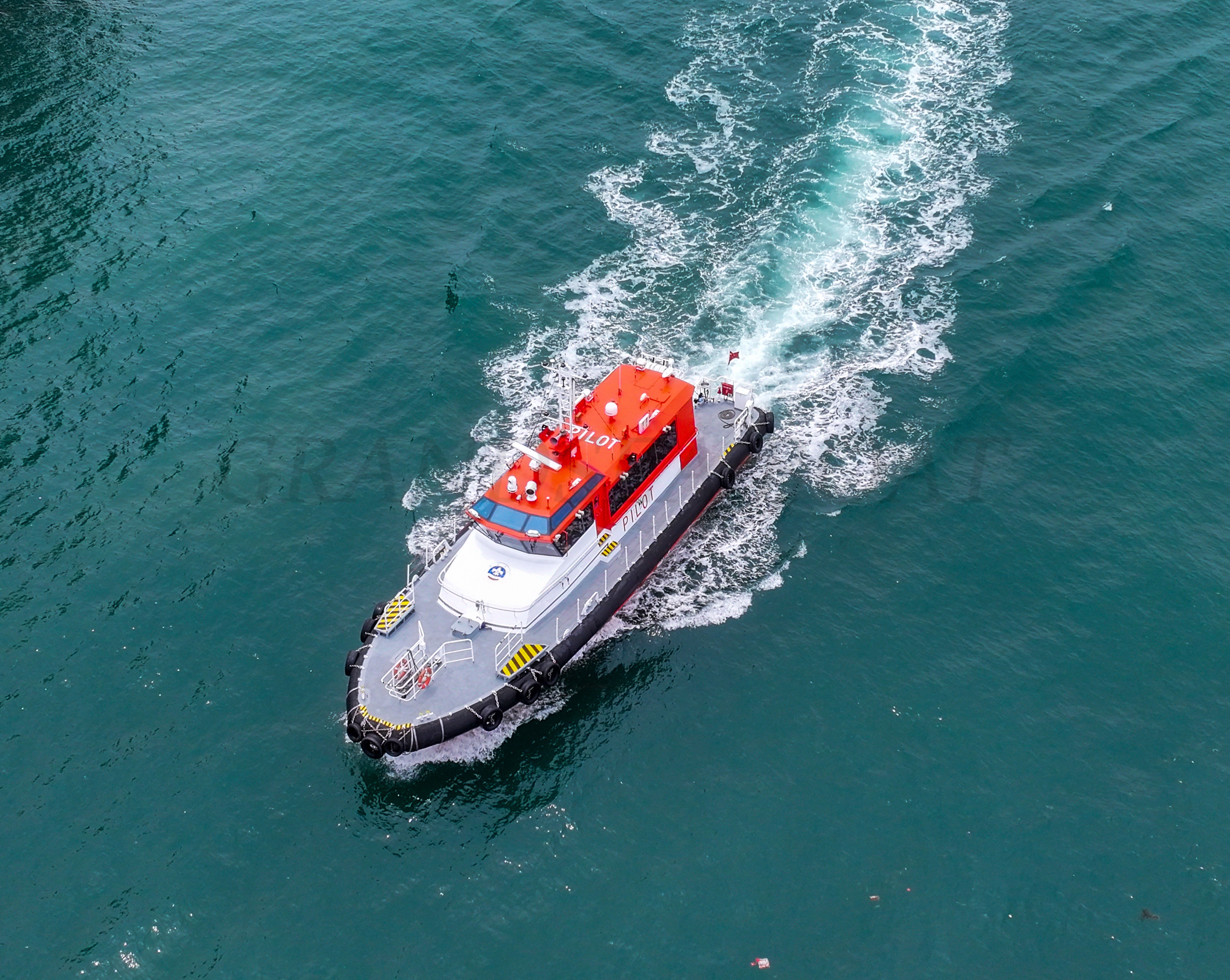 Embarcación de prácticos de aluminio Grandsea de 21.9m, buque patrullero en venta para uso en mar agitado