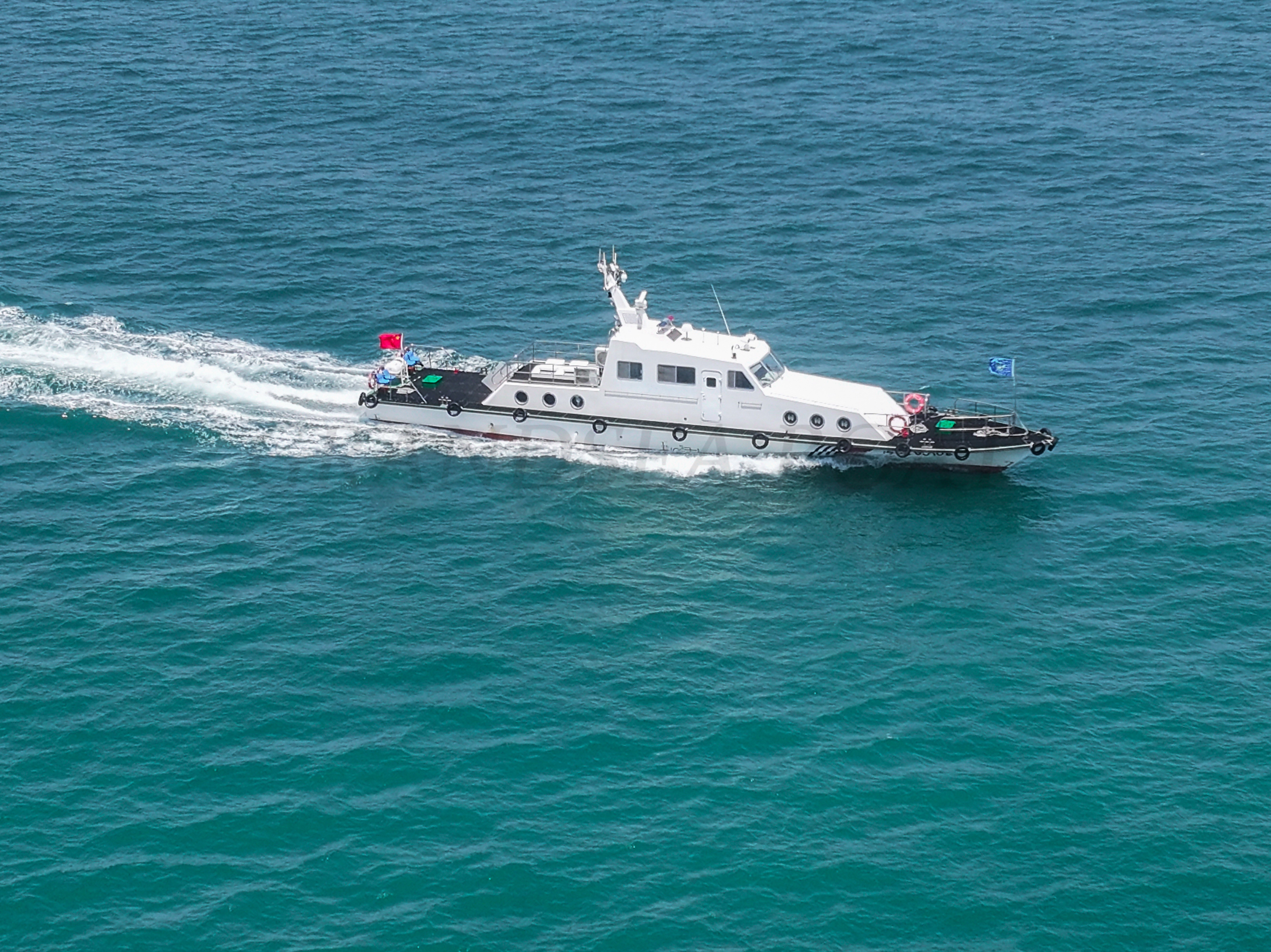 Constructor de barco patrullero fluvial de aluminio Grandsea de 26 m de longitud, barco de aplicación de la ley