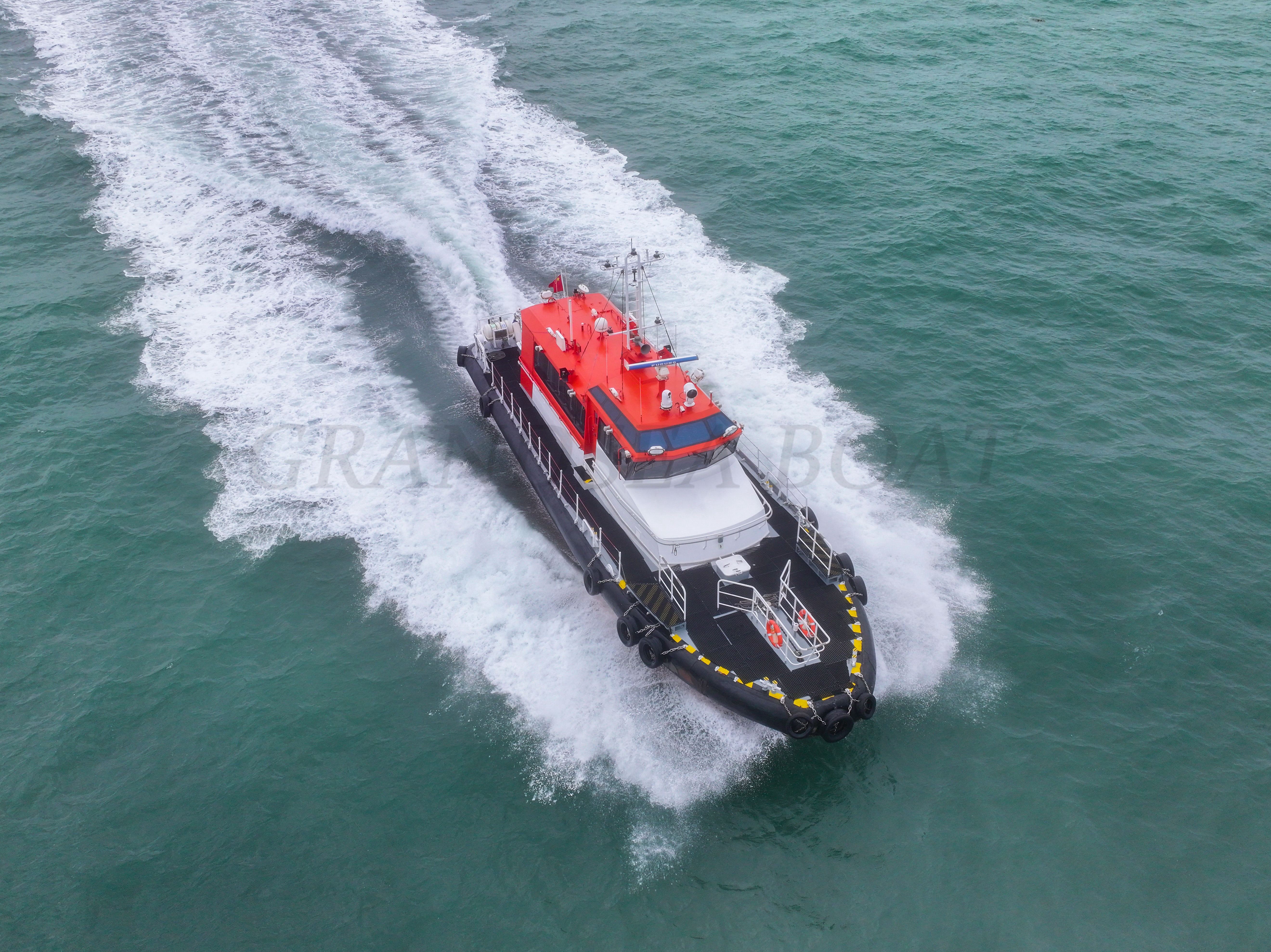 Lancha patrullera Grandsea de fibra de vidrio de alta velocidad de 22m en venta
