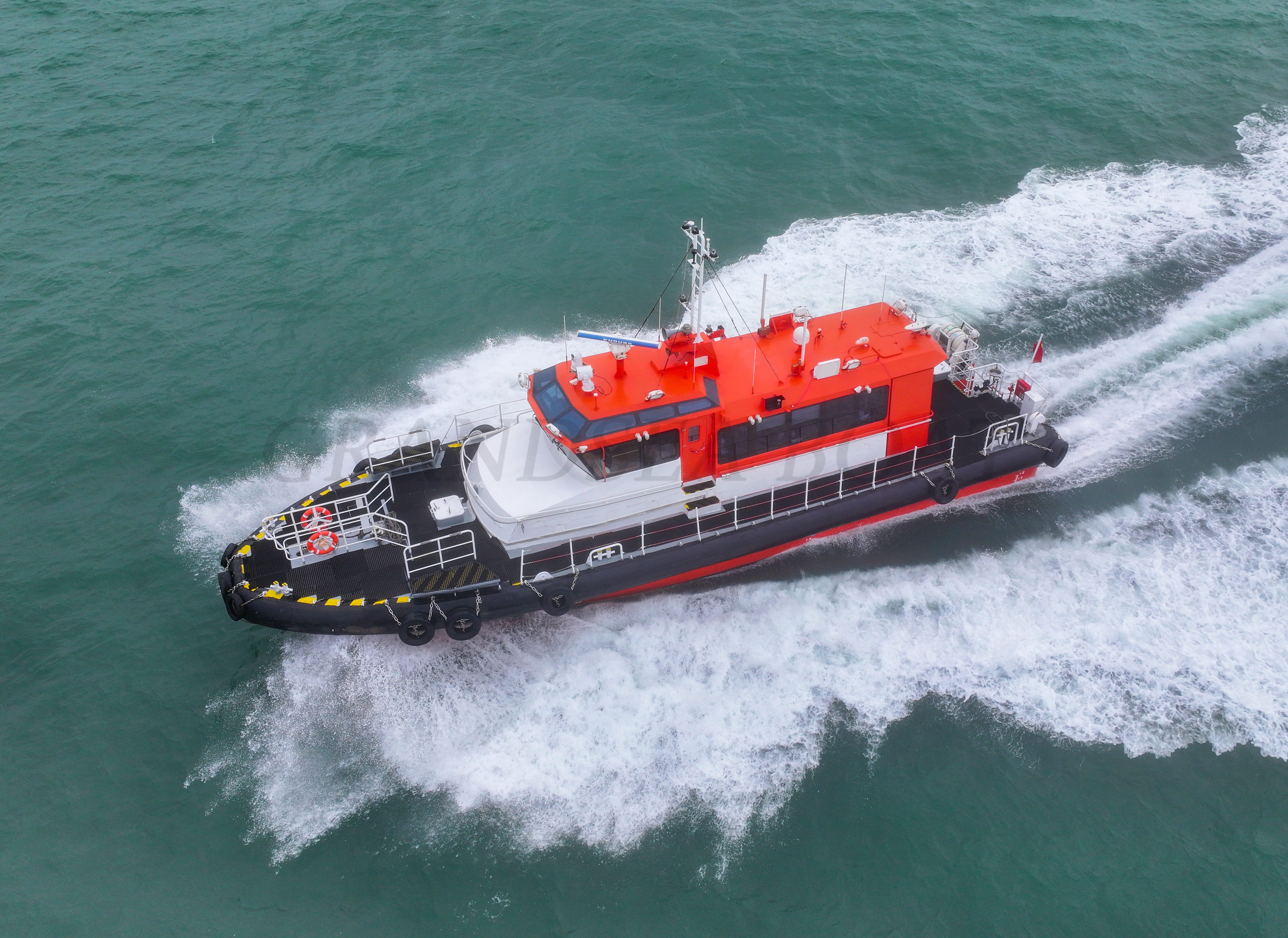 Lancha patrullera Grandsea de fibra de vidrio de alta velocidad de 22m en venta