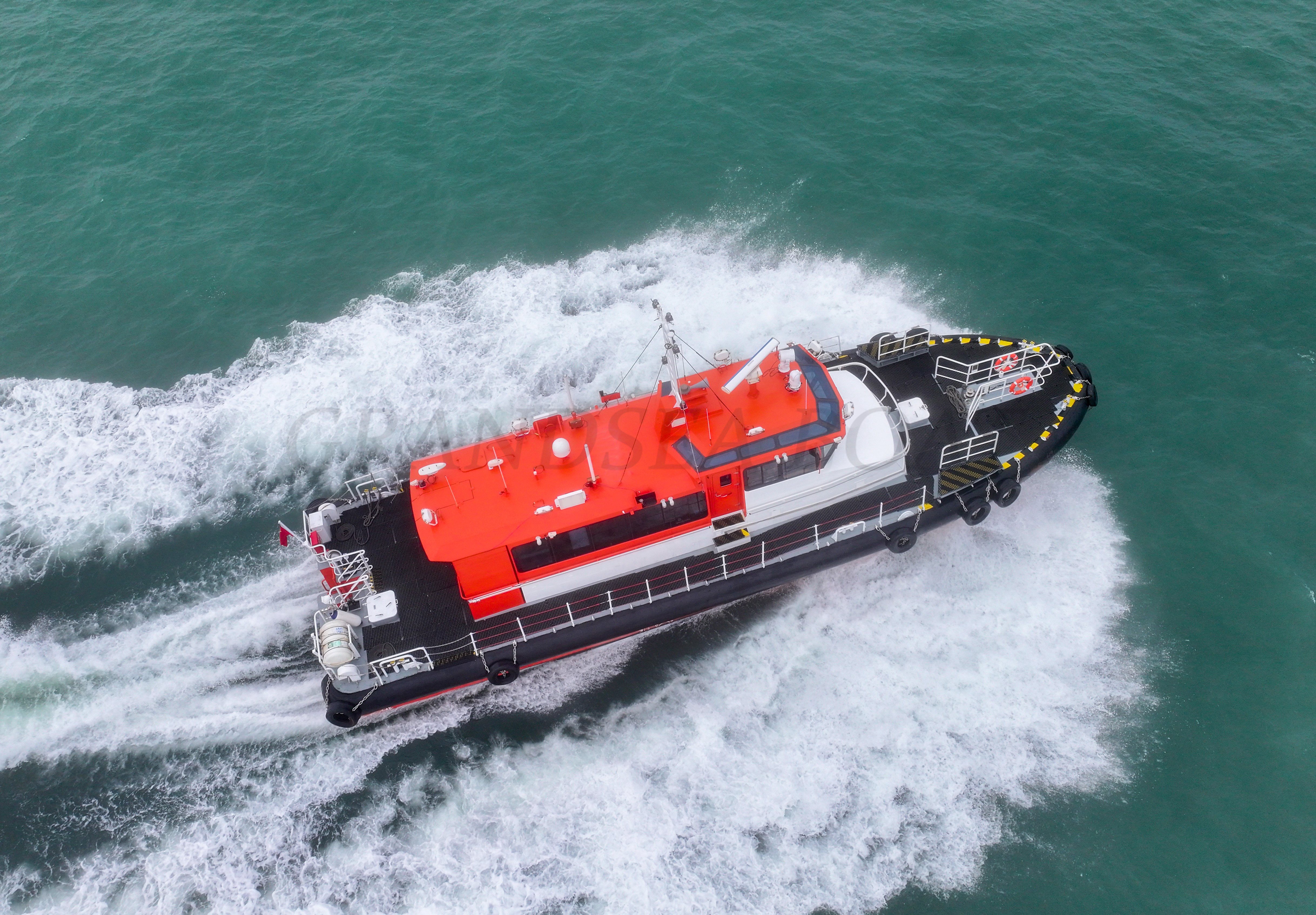Lancha patrullera Grandsea de fibra de vidrio de alta velocidad de 22m en venta