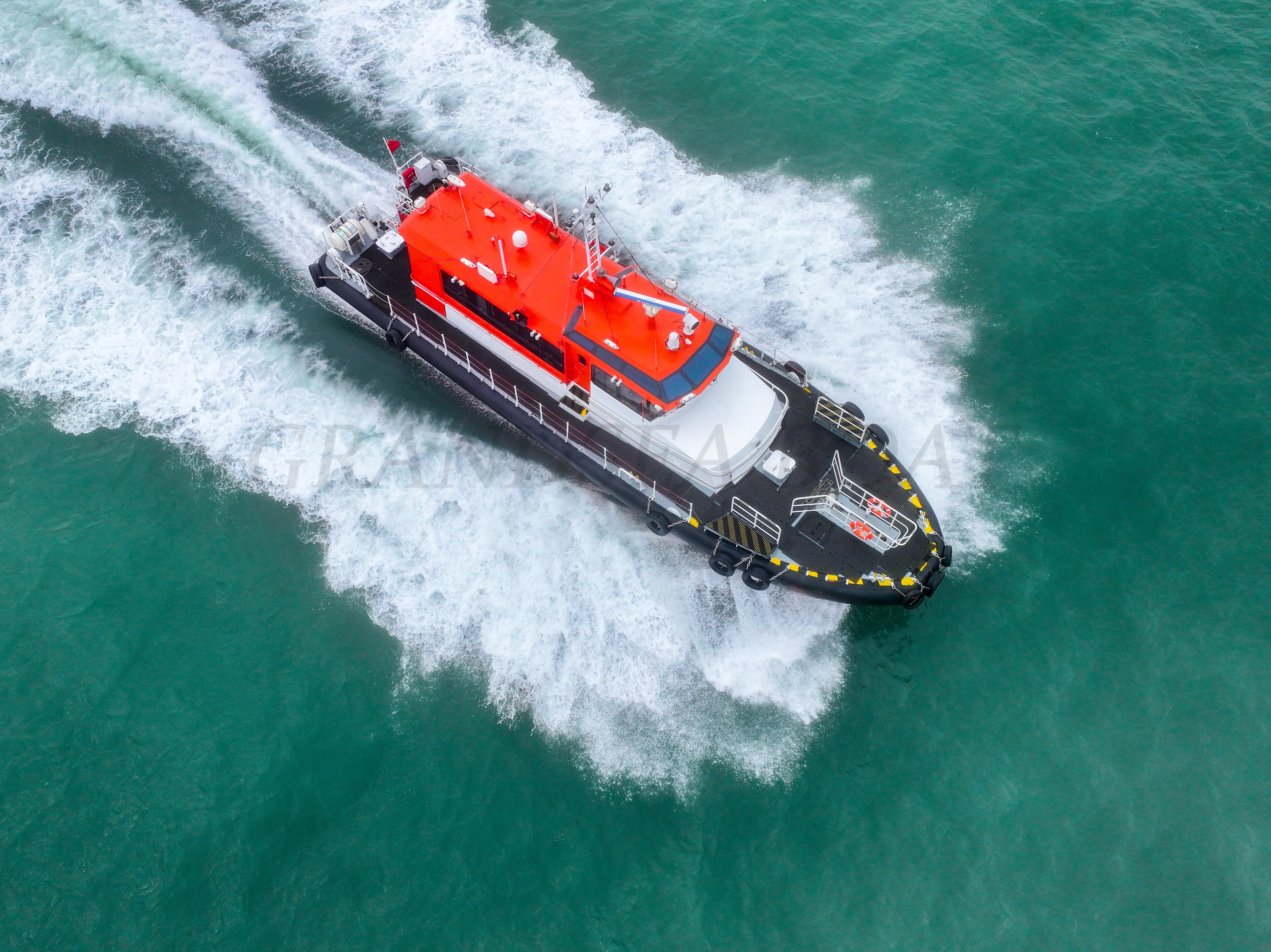 Lancha patrullera Grandsea de fibra de vidrio de alta velocidad de 22m en venta