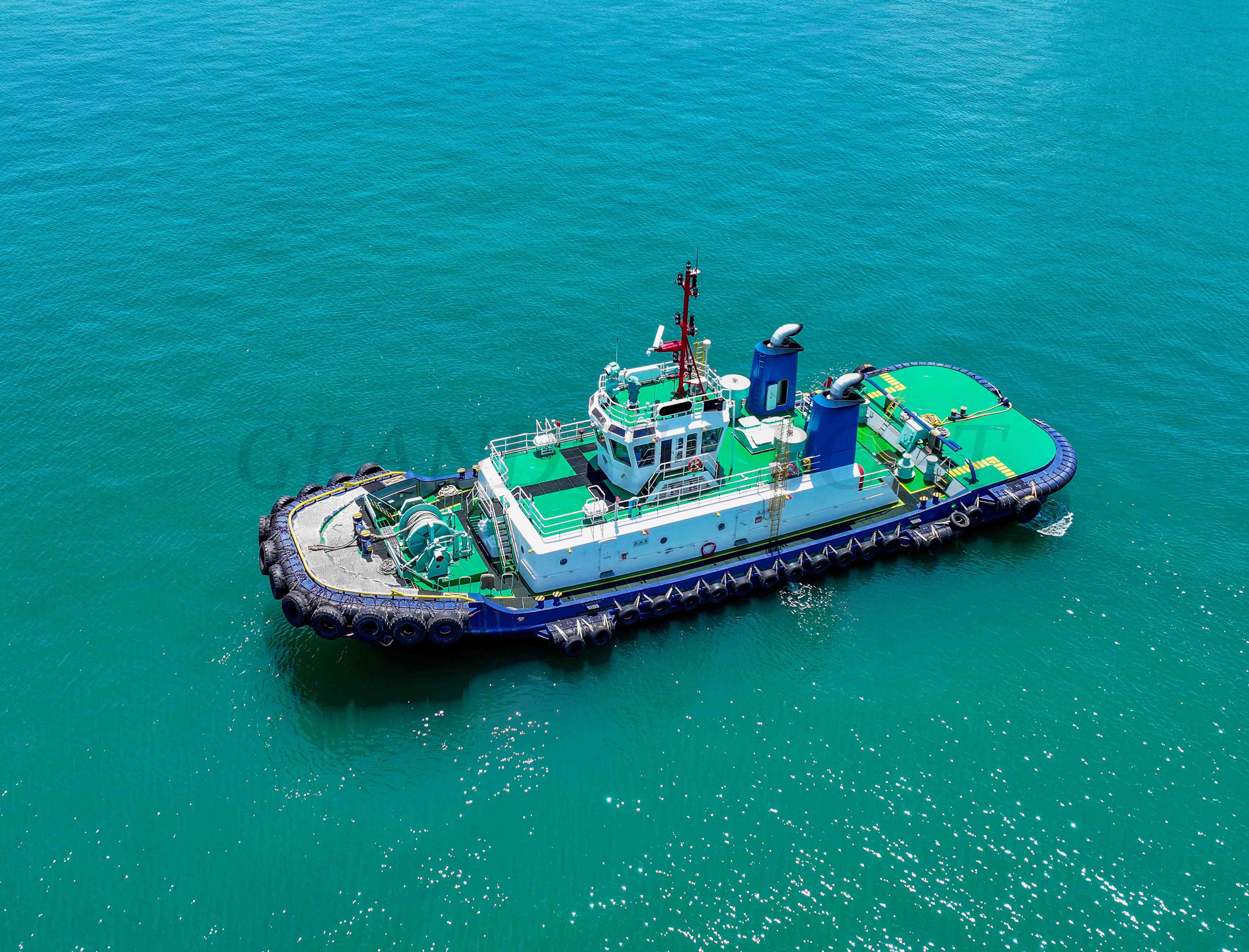 Grandsea Remolcador de 42 m en venta, remolcador de trabajo para astillero con 100t de tiro a punto fijo y 8000hp