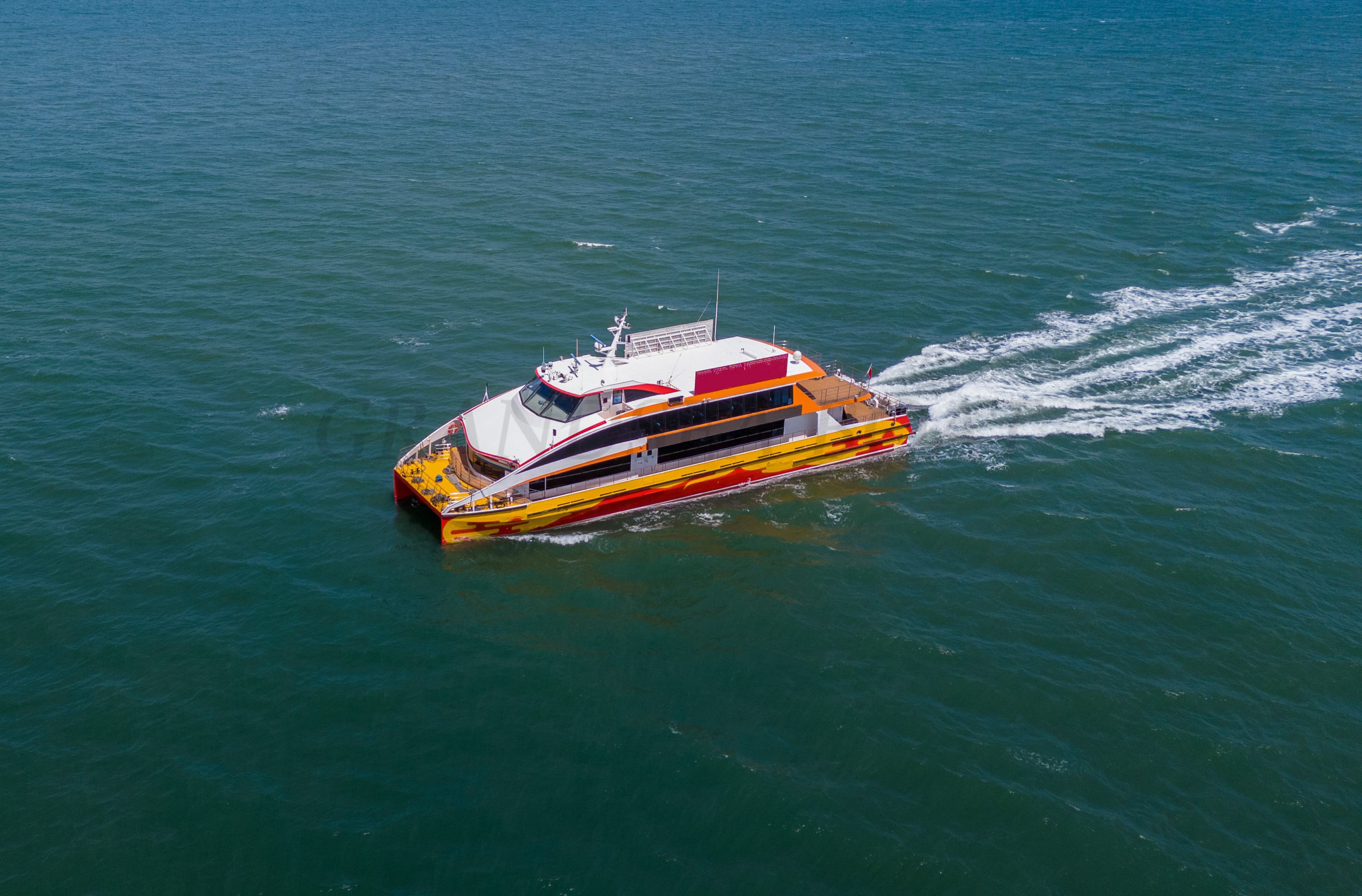 Grandsea Catamarán de aluminio de 117ft, barcos comerciales de pasajeros, ferry de pasajeros en venta